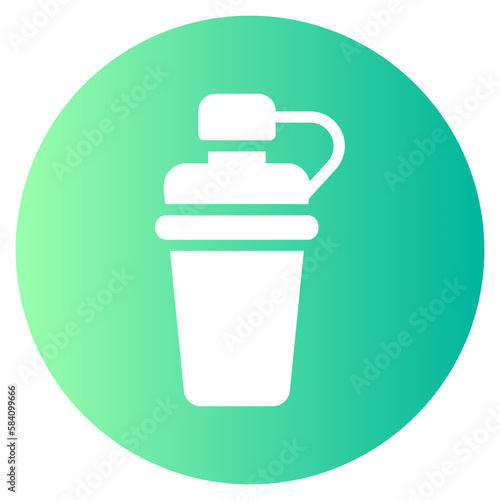 water flask gradient icon