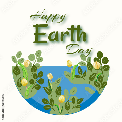happy earth day poster
