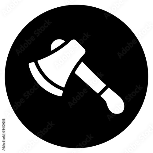 axe glyph icon