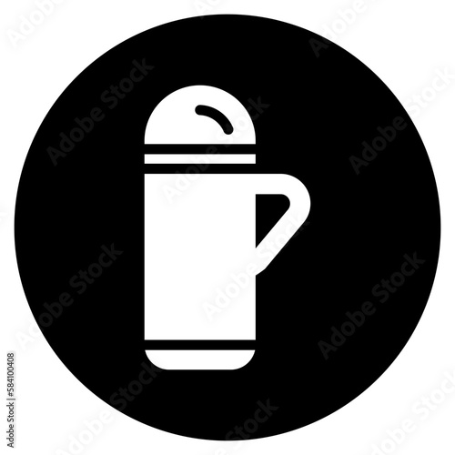 thermos glyph icon