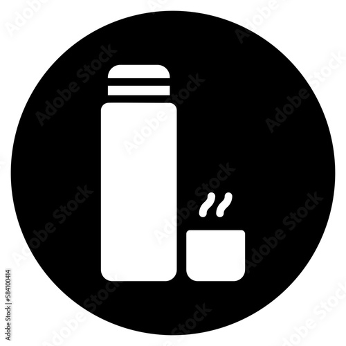 thermos glyph icon