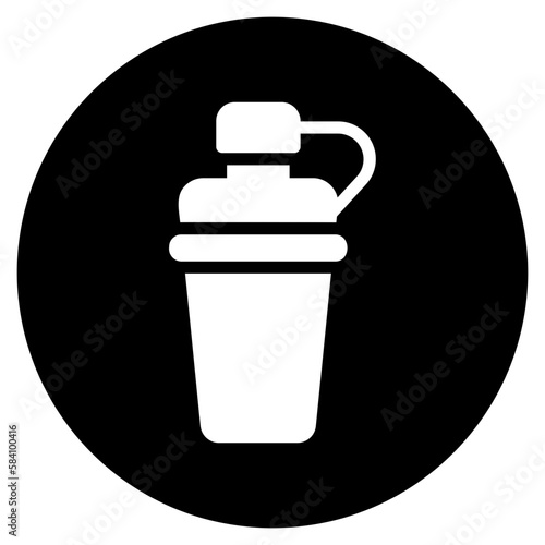 water flask glyph icon