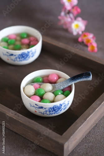 tang yuan, chinese glutinous rice balls, onde