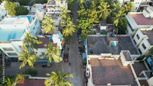 Evening view of Valasaravakkam located in Chennai photo