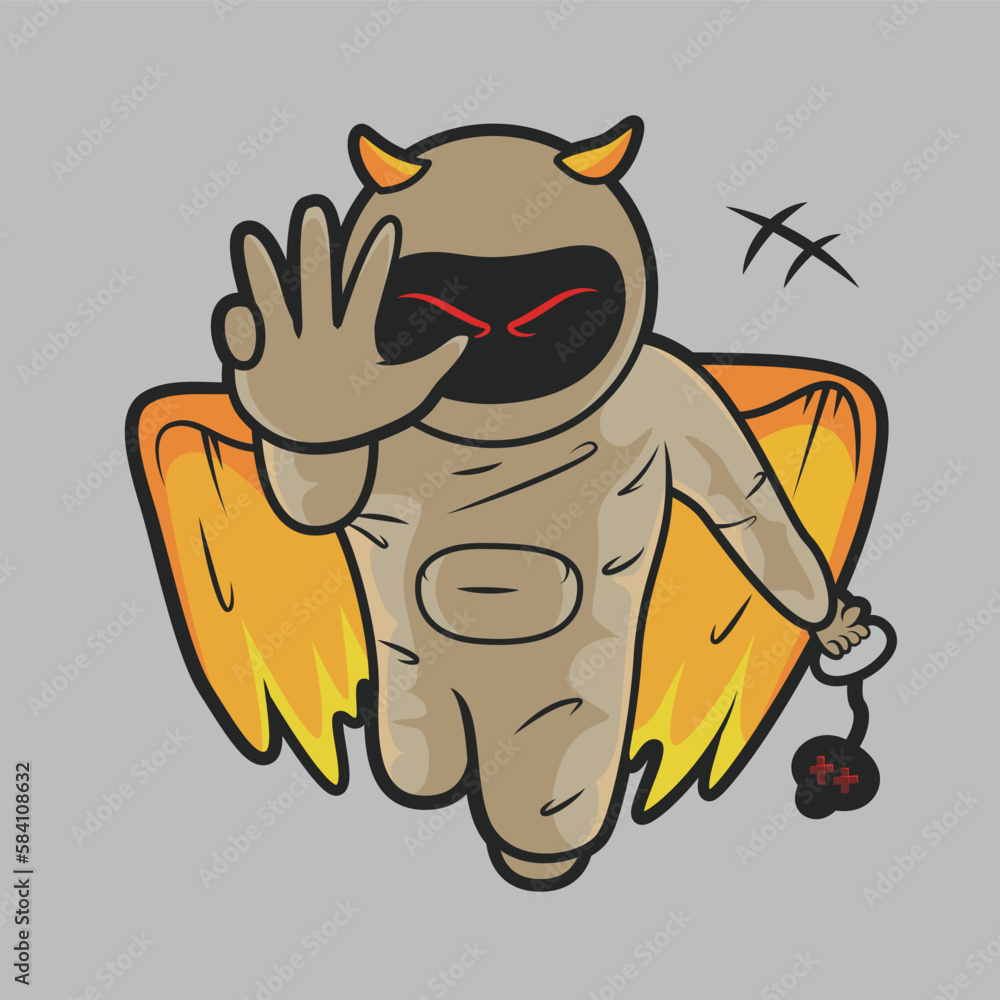 devil astronaut art wallpaper illustration devil astronaut art wallpaper illustration