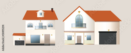 Wallpaper Mural House, Home, Building illustration  Torontodigital.ca