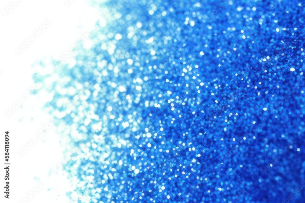 blue background with gradient, bokeh and sparkles on blue background
