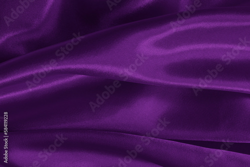 Purple fabric cloth texture for background and design art work, beautiful crumpled pattern of silk or linen..