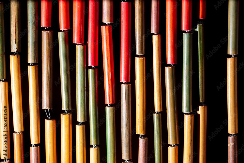 Multicolored blinds curtains as a background. Multicolored blinds curtains as a background.