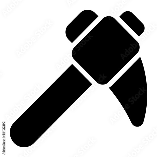 pickaxe glyph icon