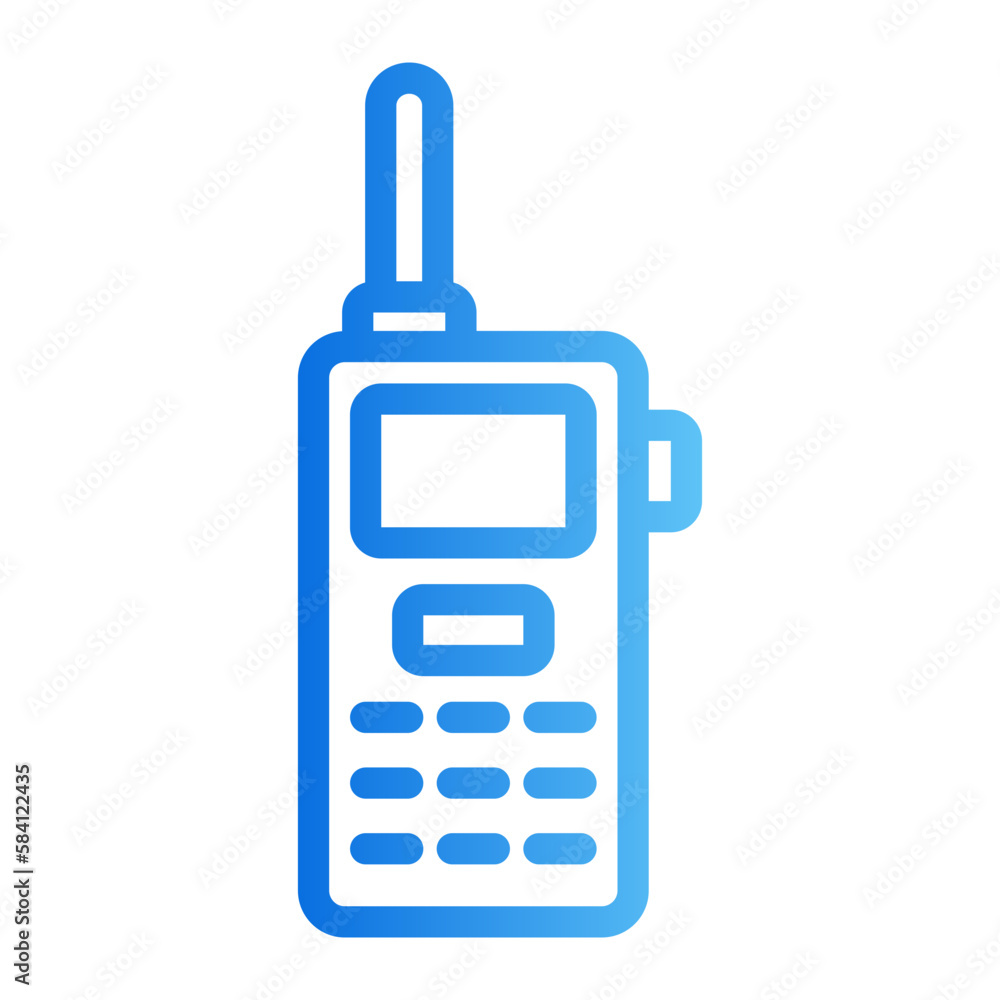 walkie talkie gradient icon walkie talkie gradient icon