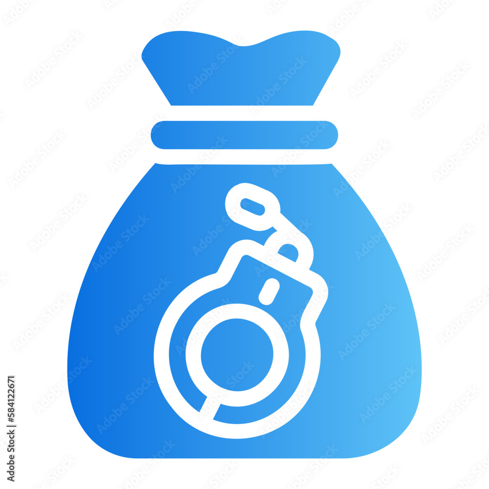 robbery gradient icon robbery gradient icon