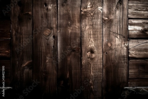 Vintage Abstract Dark Wood Background with Space for Copy
