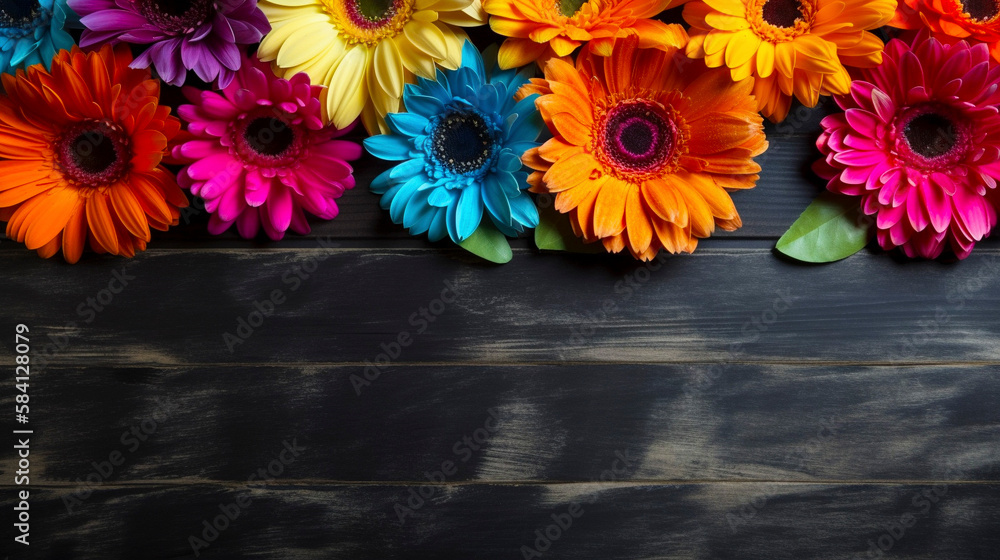 AI art Gerbera picture frame ガーベラのフレーム AI art Gerbera picture frame ガーベラのフレーム