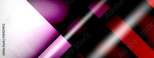 Light and shadow squares and lines abstract background