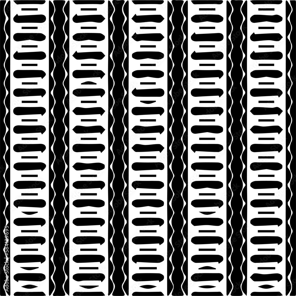 Vector geometric seamless pattern. Minimal ornamental background with abstract shapes. Black and white texture. Simple abstract ornament background. Dark repeat design for decor, fabric, cloth. Vector geometric seamless pattern. Minimal ornamental background with abstract shapes. Black and white texture. Simple abstract ornament background. Dark repeat design for decor, fabric, cloth.