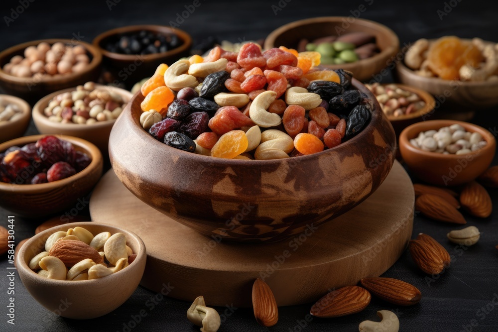 Superfood Vegan Seeds and Berries - Generative AI Superfood Vegan Seeds and Berries - Generative AI