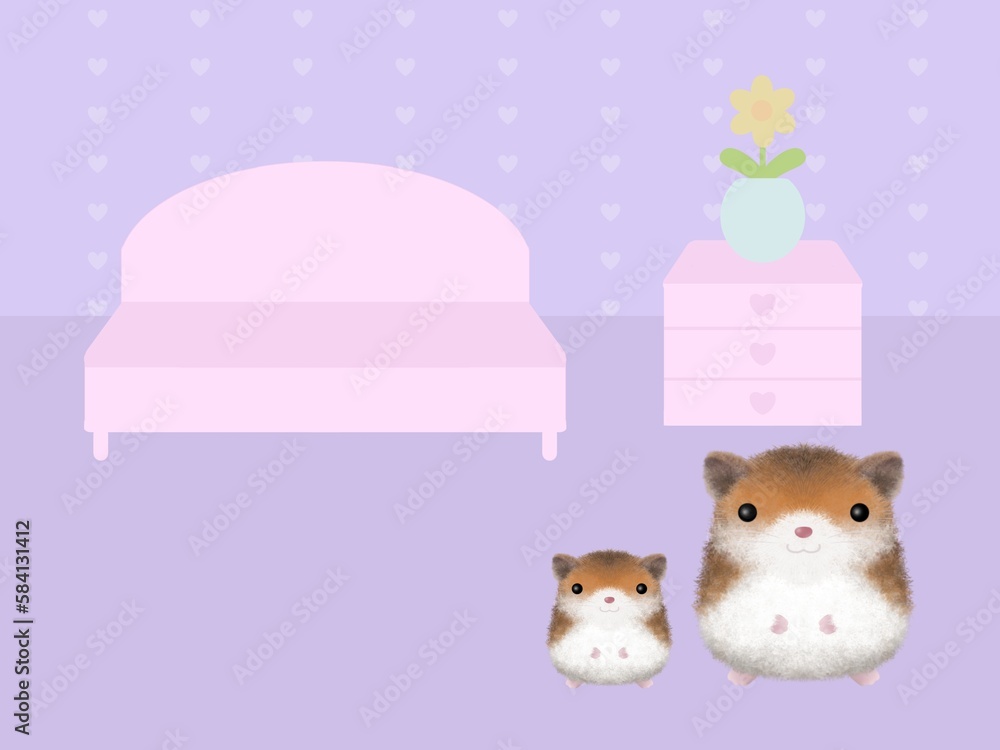 Fototapeta premium ハムスターの背景