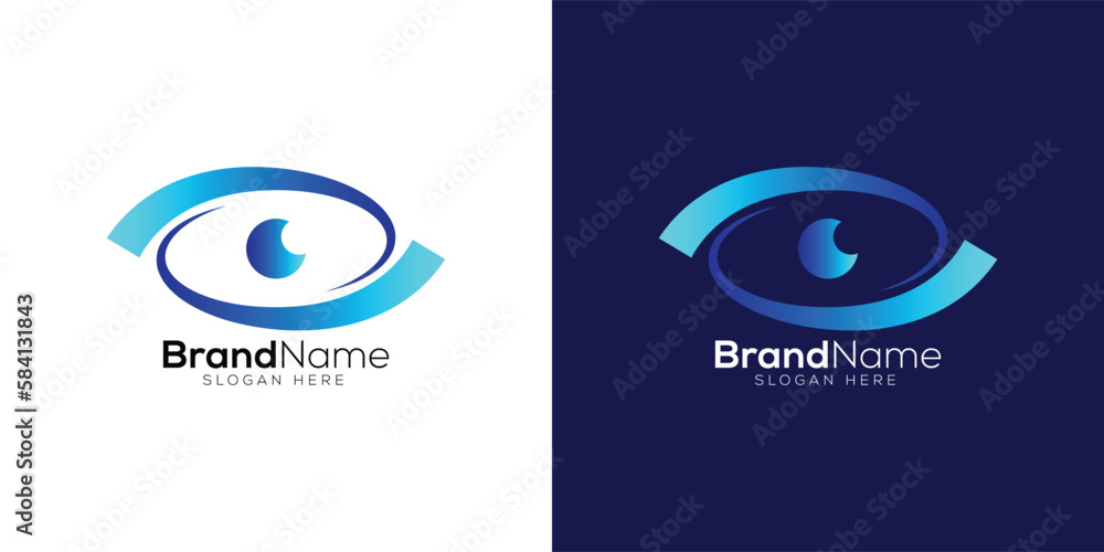 Modern trendy Eye vision icon logo design template Modern trendy Eye vision icon logo design template