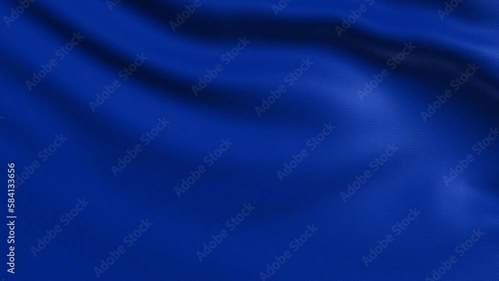 Blue Flag Cloth 4K. Realistic Loop Waving with Highly Detailed Fabric. Blue Flag Cloth 4K. Realistic Loop Waving with Highly Detailed Fabric.
