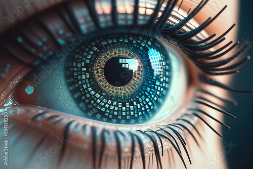 Eye of the technology world. Generative AI.