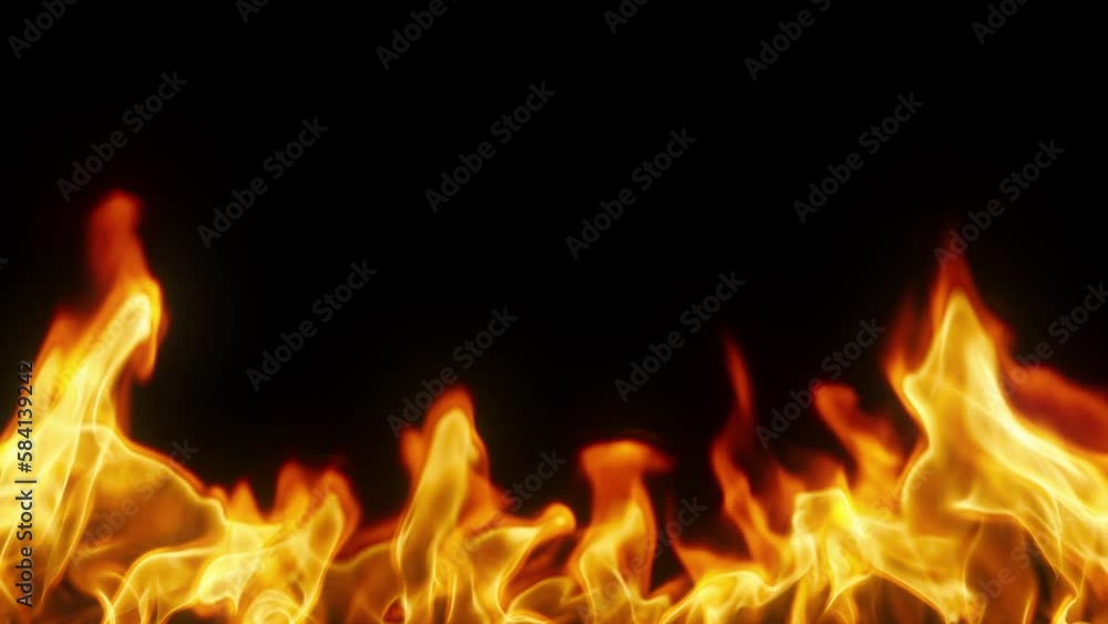Realistic flames of fire on a transparent background. Slow motion video of flames and fiery patterns. 4K Smooth looping animation. Realistic flames of fire on a transparent background. Slow motion video of flames and fiery patterns. 4K Smooth looping animation.