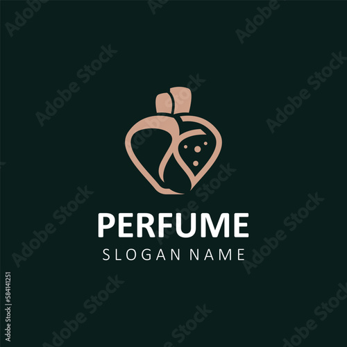 Abstract isolated luxury Perfume logo cosmetic for business