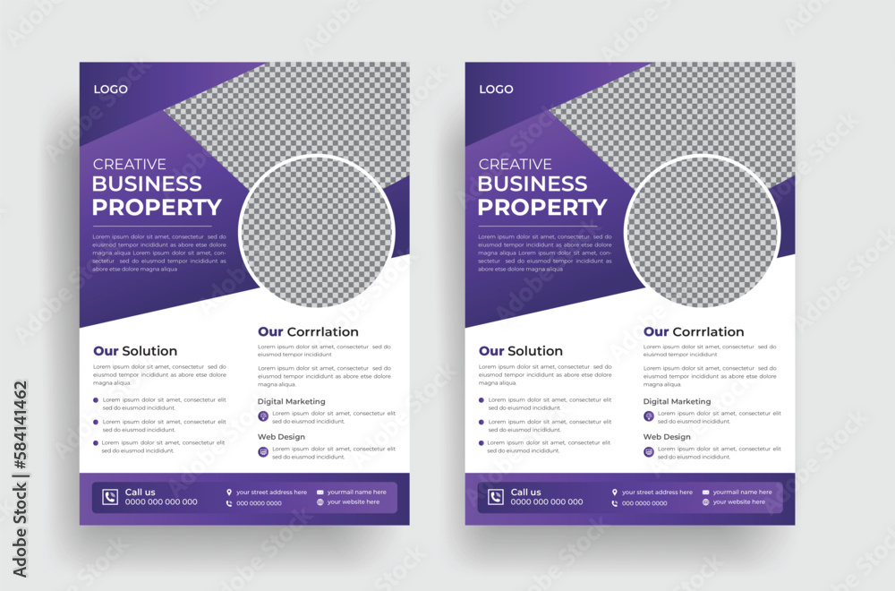 Professional business multipurpose flyer design template Professional business multipurpose flyer design template
