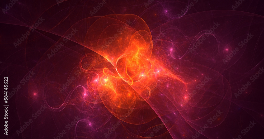 3D rendering abstract multicolor technology fractal light background 3D rendering abstract multicolor technology fractal light background