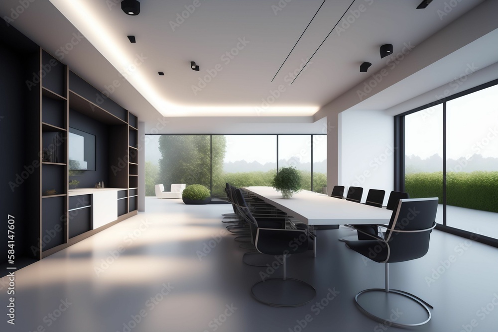 modern office interior, business, design, luxury, work, generated by AI modern office interior, business, design, luxury, work, generated by AI