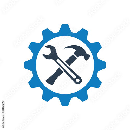 mechanic tool logo design vector