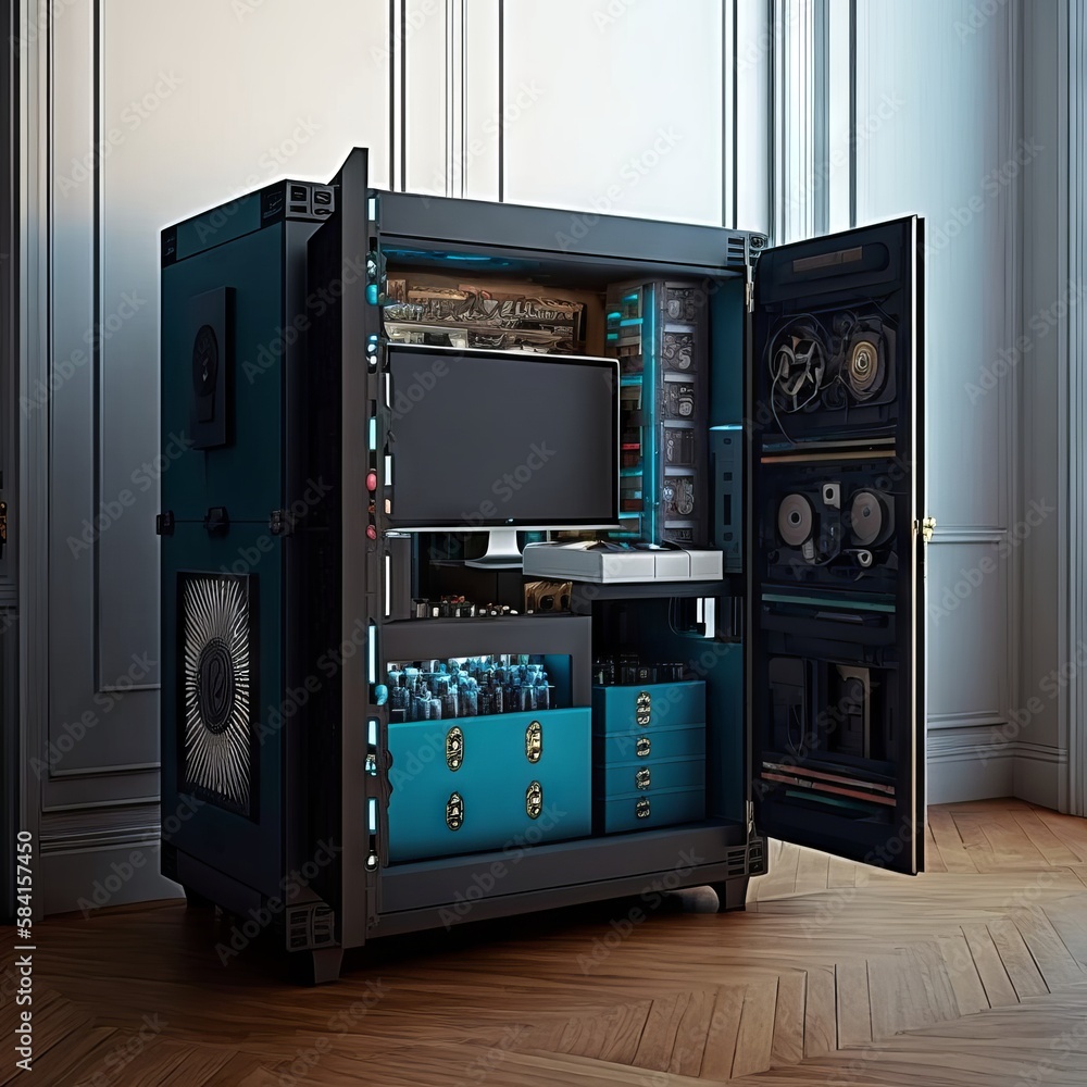 Fototapeta premium modern kitchen interior Generative AI