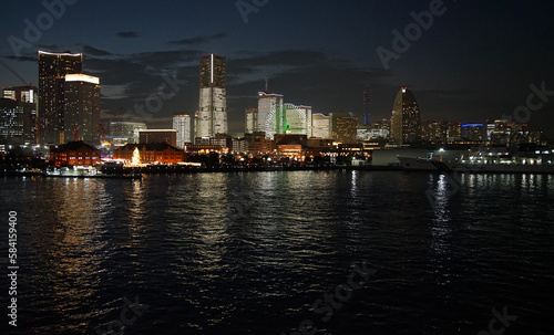 night view of bay city
