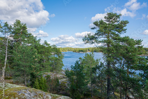 Rocky coastal view of Porkkalanniemi  Kirkkonummi  Finland