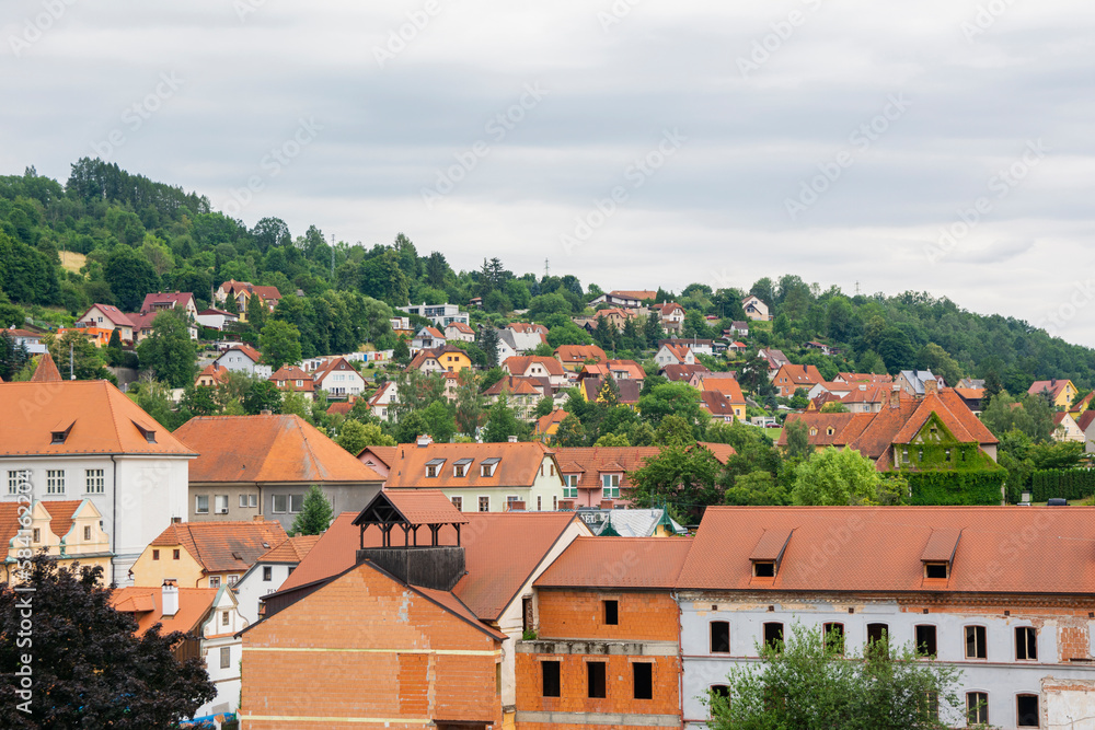 View to Cesky Krumlov Old Town, Czech Republic