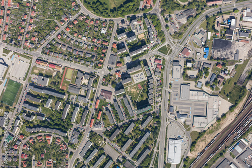 aerial view of the Nysa city © mariusz szczygieł