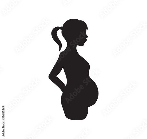 Pregnant women vector design. Pregnant women design.