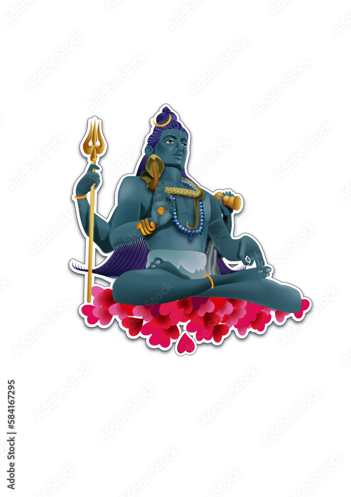 Dio Shiva, caracter design, vettoriale, grafica, personaggio, divinità indiane