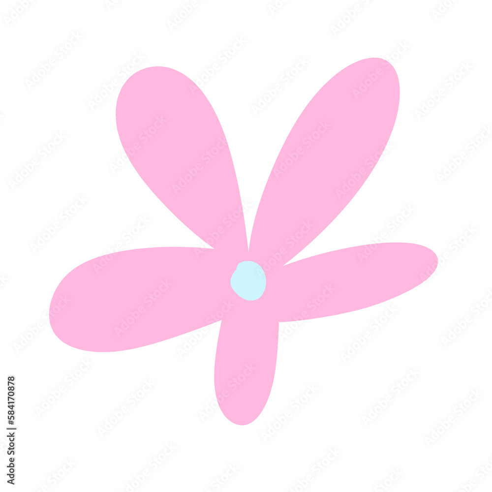 Handrawn flower doodle Handrawn flower doodle