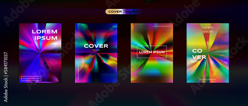 Futuristic 80s cover design retro spark vibrant back to the future theme collection vector background for flyers  banners  posters  invitations  gift cards  brochures