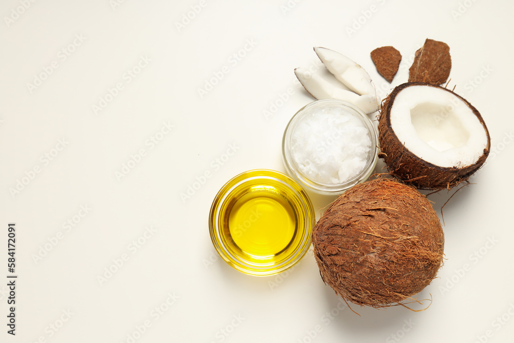 Product for beauty procedures, skin and body care - coconut oil Product for beauty procedures, skin and body care - coconut oil