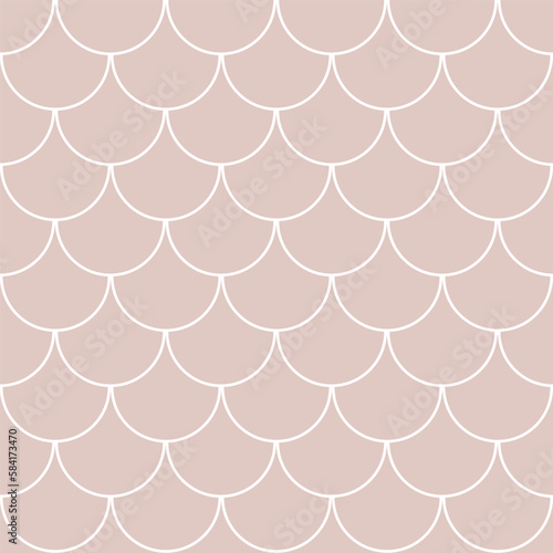 Mermaid tail, fish scales, vector seamless pattern