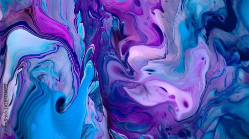 Abstract colorful background, Fluid art, wallpaper, generative ai 