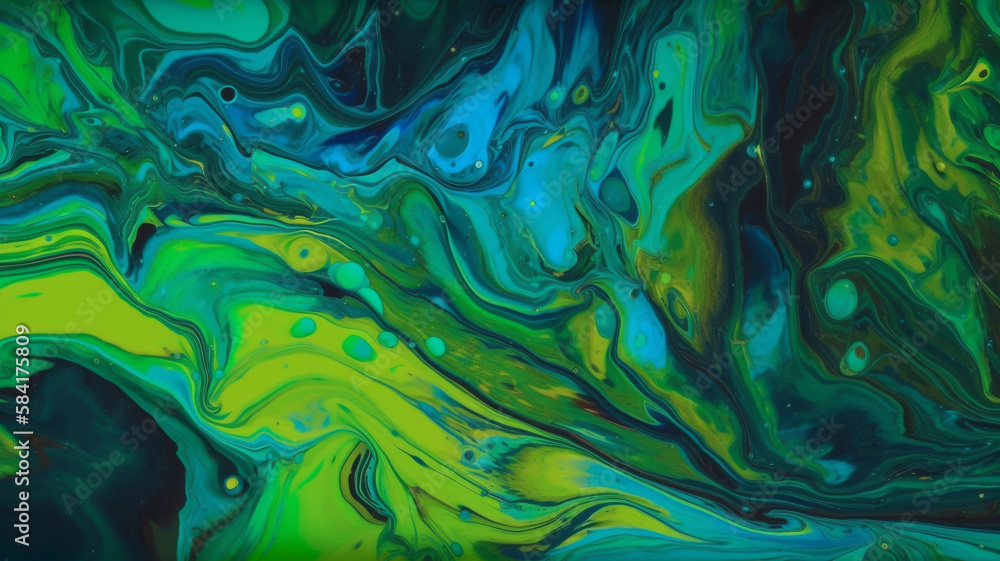 Abstract colorful background, Fluid art, wallpaper,  generative ai 

