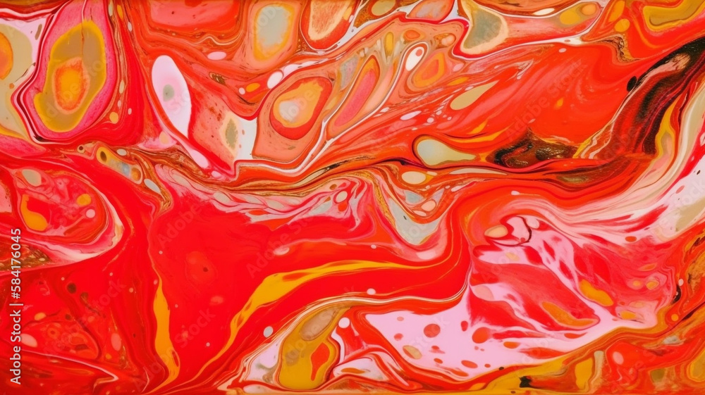 Obraz premium Abstract colorful background, Fluid art, wallpaper, generative ai 