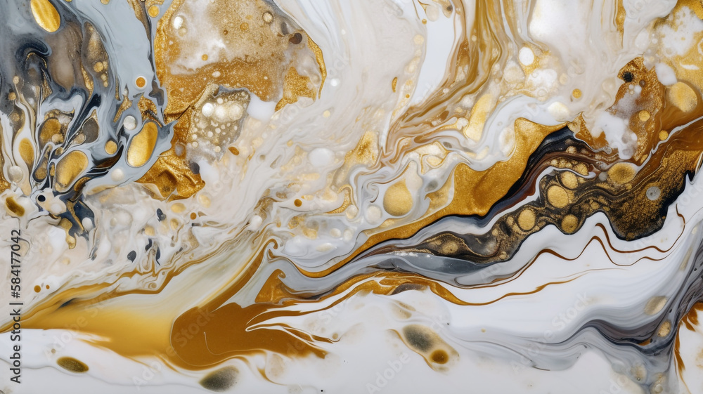 Abstract colorful background, Fluid art, wallpaper, generative ai Abstract colorful background, Fluid art, wallpaper, generative ai