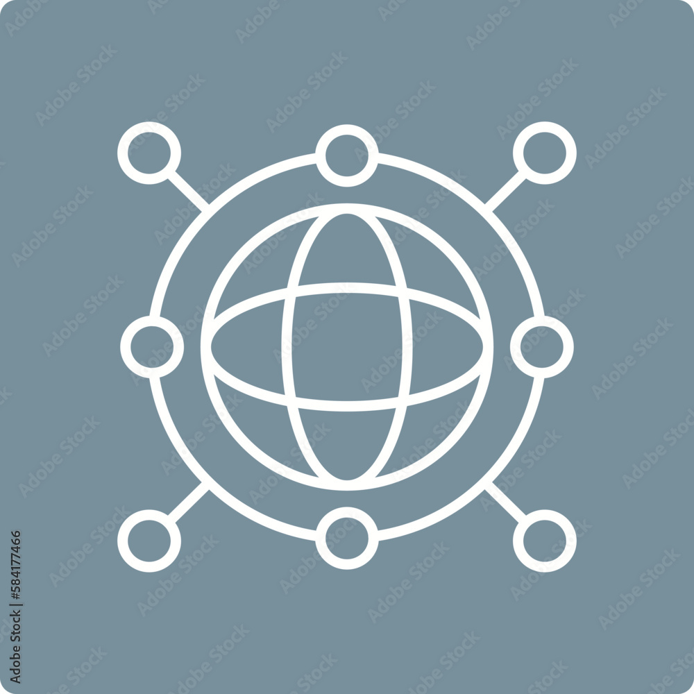 Global Network Icon Global Network Icon