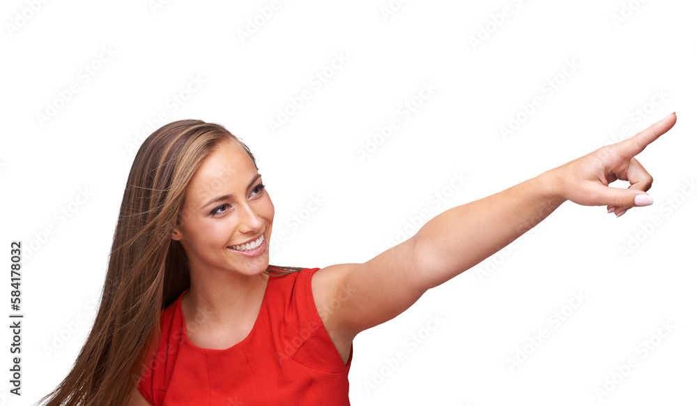 Mockup, pointing finger and face of woman for advertising or fashion marketing on isolated, transparent png background. Beauty, cosmetics or model with copy space for deal, sale or product placement Mockup, pointing finger and face of woman for advertising or fashion marketing on isolated, transparent png background. Beauty, cosmetics or model with copy space for deal, sale or product placement