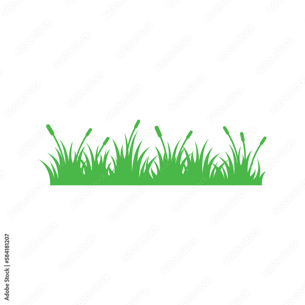 Fototapeta premium grass logo icon design vector