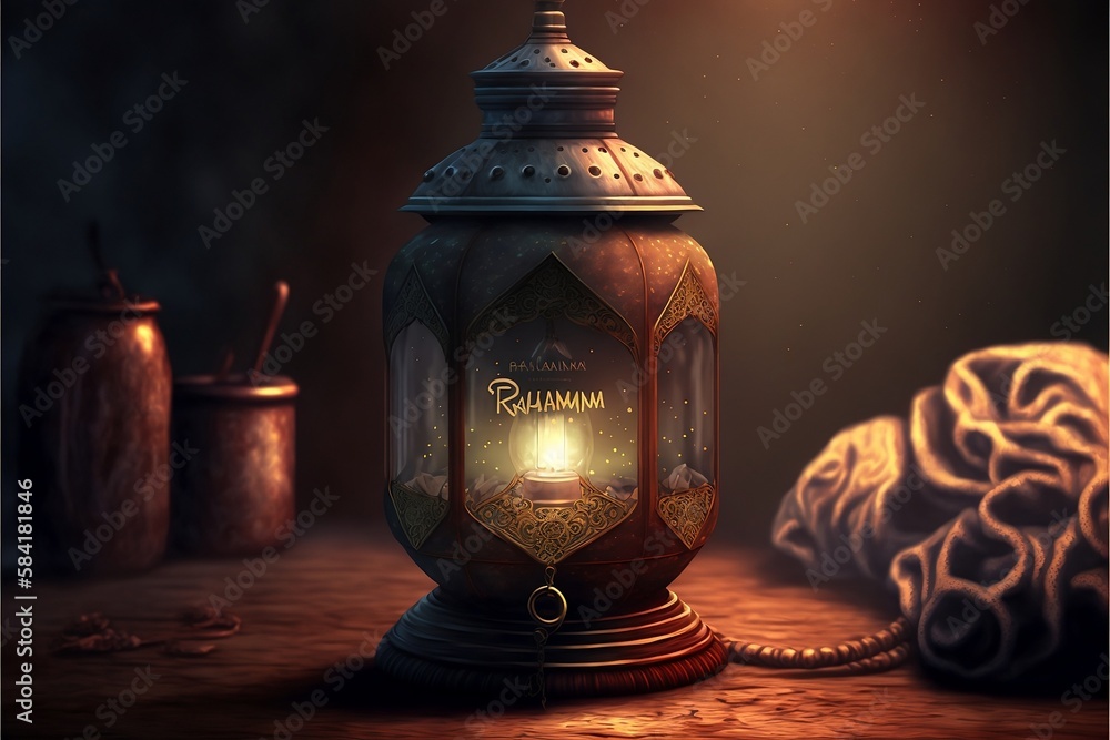 a lantern with a Ramadan vibe a lantern with a Ramadan vibe